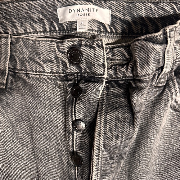 Black Rosie Ultra High Waist Slim Leg Jeans Size 31 - Picture 1 of 6